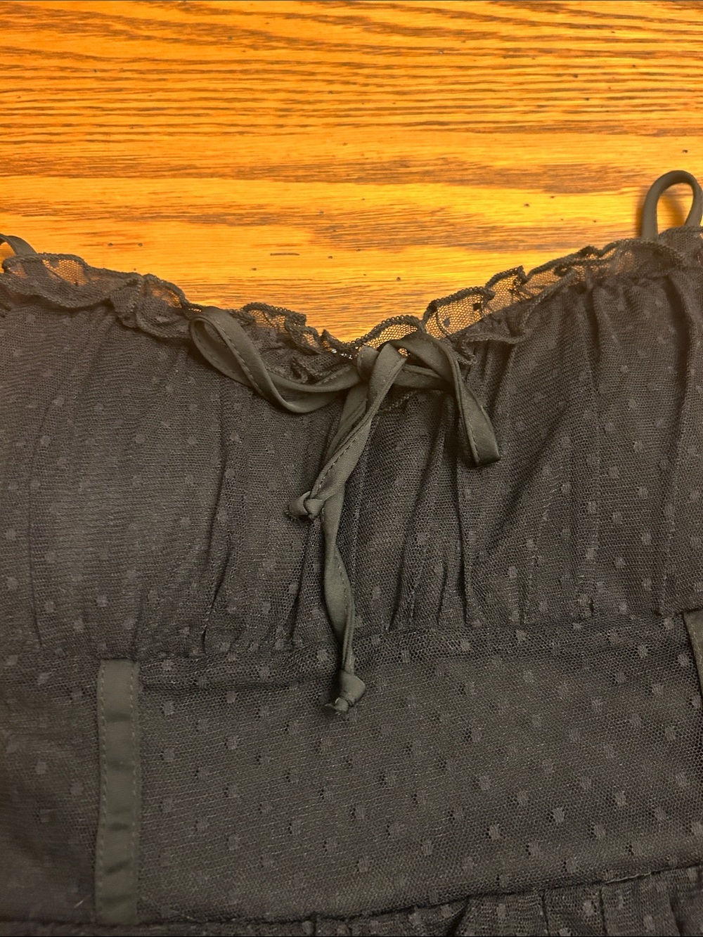 wild fable Black Ruffled Tiered Mini Dress/2 - Picture 2 of 6